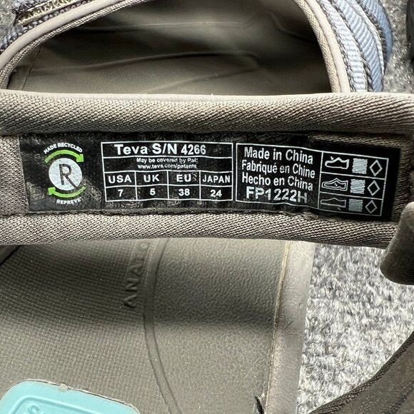 Teva Tirra Hiking Sandals Women's Size 7 Blue Grey Athletic Outdoor Water Shoes - Picture 11 of 11
